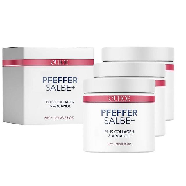 3Pcs Pfeffer Salbe Plus, Pfeffersalbe Plus, Pfeffer Salbe Plus Collagen & Arganl on Productcaster.