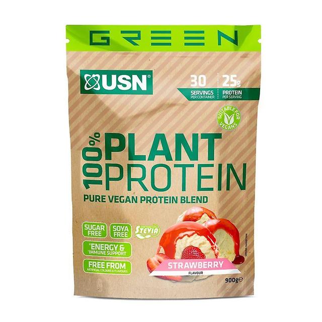 USN 100% Plant Protein - Vegan - Soya Free - Sugar Free - 900 g Chocolate on Productcaster.