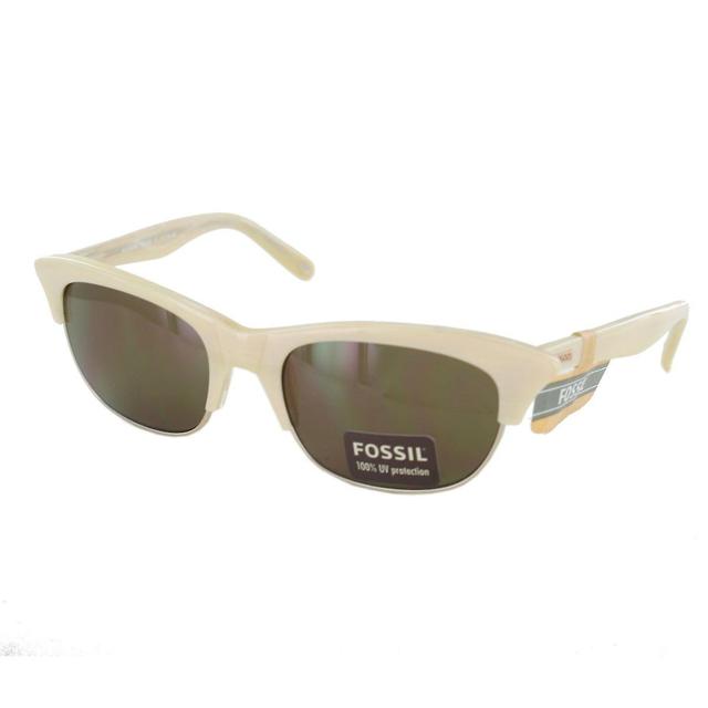 Fossil sunglasses Wyoming cream PS7203111 White on Productcaster.