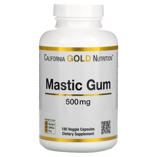 California Gold Nutrition, Mastic Gum, 500 mg, 180 Veggie Capsules on Productcaster.