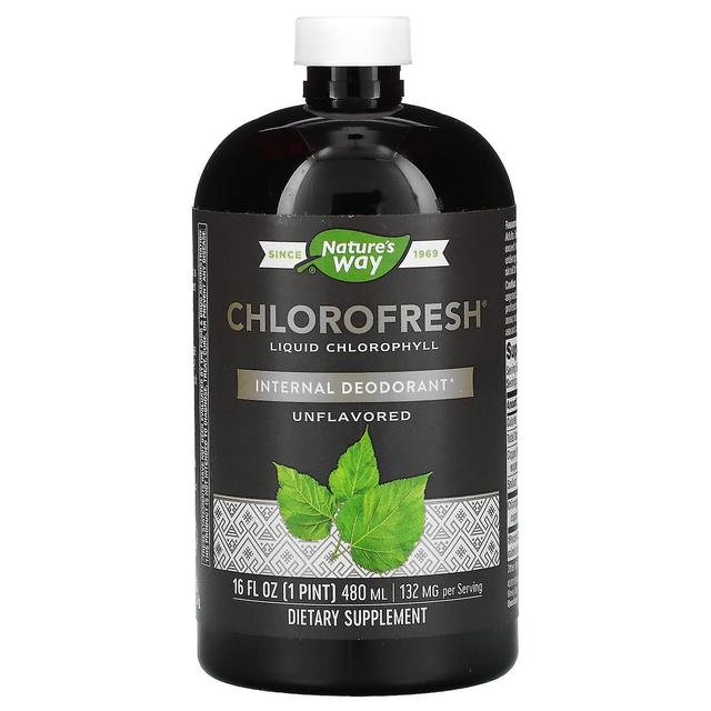 Nature's Way, Clorofresco, Clorofila Líquida, Sem sabor, 16 fl oz (480 ml) on Productcaster.