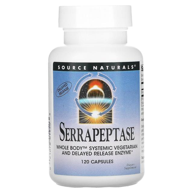 Source Naturals Källa Naturals, Serrapeptas, 120 kapslar on Productcaster.