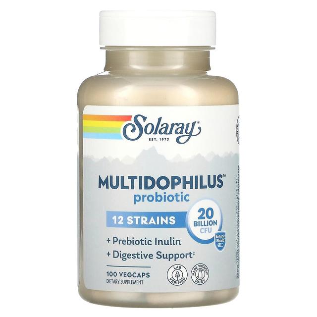 Solaray, Multidophilus Probiotic, 20 Billion CFU, 100 VegCaps on Productcaster.