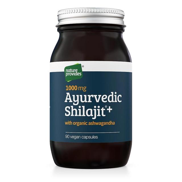 Nature Provides Luonto tarjoaa ayurvedic shilajit + orgaaninen ashwagandha 90-luku on Productcaster.