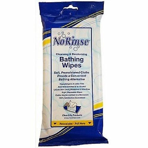 No Rinse Rinse-Free Bath Wipe, Count of 8 (Pack of 1) on Productcaster.