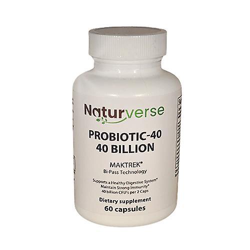 Naturverse Ultra Strength Probiotic 40 Billion CFU, 60 Caps (Pack of 3) on Productcaster.