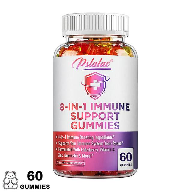 Vorallme Powerful Immune Support Supplement Blend With Elderberry, Quercetin, Zinc & Vitamins, 8 In 1 Immune Support Gummies 60 Gummies on Productcaster.