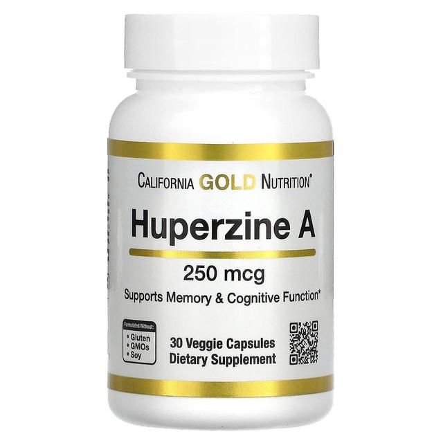 California Gold Nutrition, Huperzín A, 250 mcg, 30 vegetariánskych kapsúl on Productcaster.