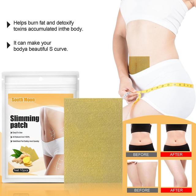 All-in-One Ginger Burning Tummy Patch, Natural Herbal Chinese Belly Sticker,Herbal Slimming Compact Tummy Patch (20pcs) fff yellow on Productcaster.