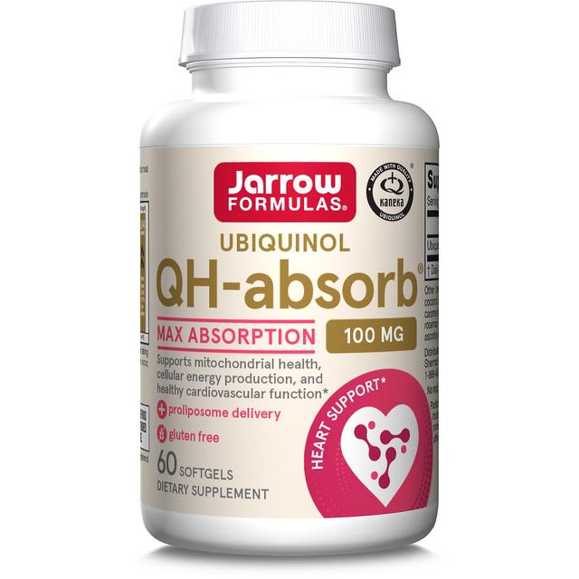 Jarrow Formulas Ubiquinol QH-Absorb 100mg 60 Softgels on Productcaster.