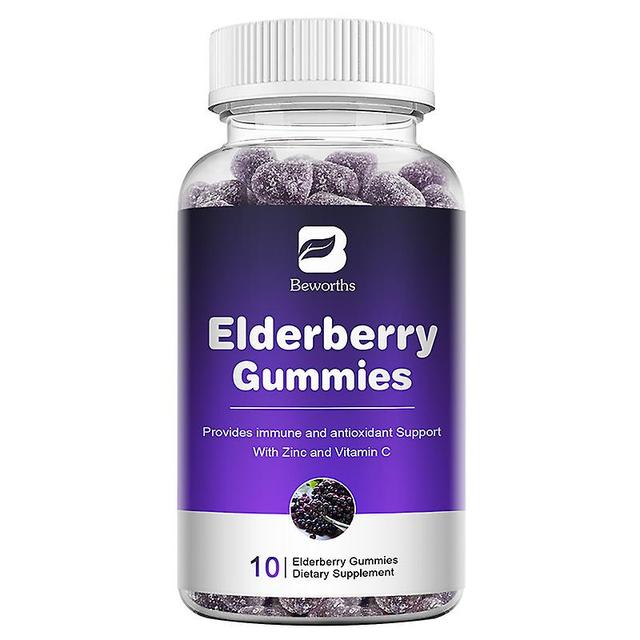 Huamade 60st Elderberry Gummies Kraftfulla antioxidanter packade i fläderbär med zink och C-vitamin för att öka immunförsvaret 10 gummies on Productcaster.