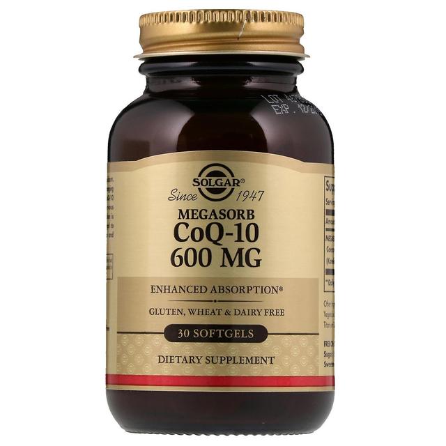 Solgar, Megasorb CoQ-10, 600 mg, 30 Softgels on Productcaster.