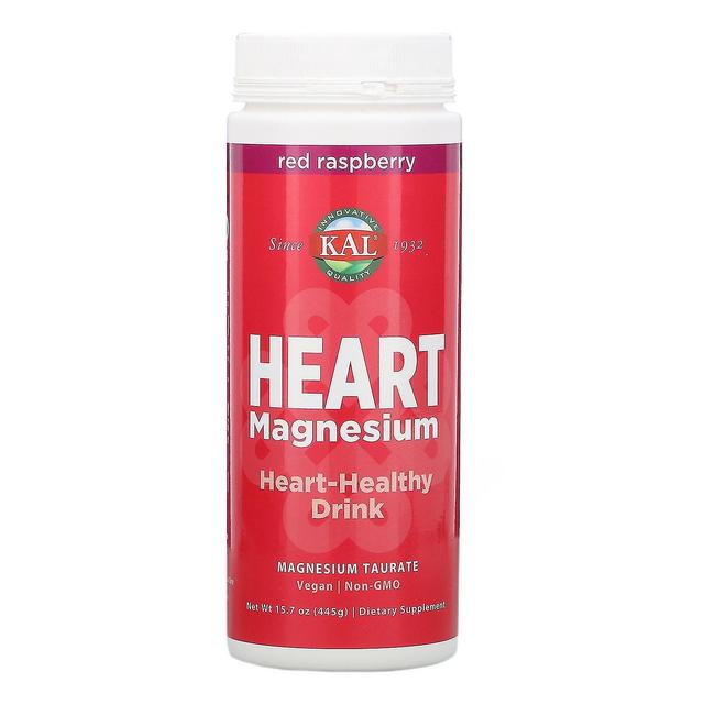 KAL, Heart Magnesium, Heart-Healthy Drink, Red Raspberry, 15,7 oz (445 g) on Productcaster.