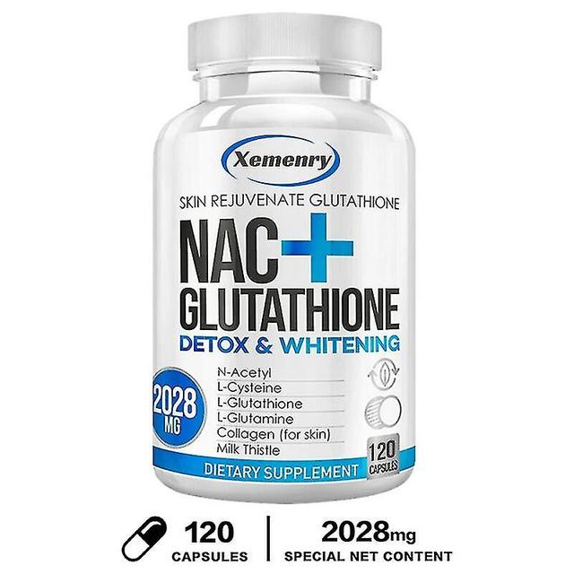 Vorallme Nac+ Glutathion-Ergänzung 2028 mg mit Kollagen und Mariendistelextrakt 120 Kapseln on Productcaster.