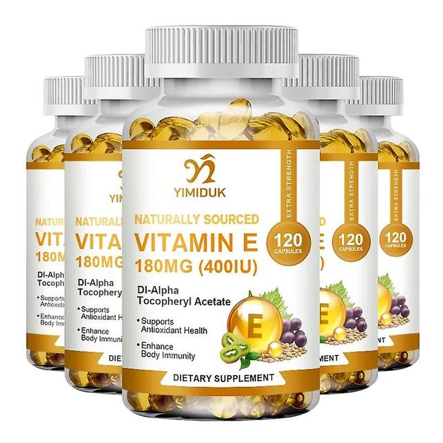 Sofirn Vitamin E Capsules 180 Mg, Immune Function Support, Supports Skin - Non-GMO Dietary Supplement 3 Bottles1 60 pcs on Productcaster.