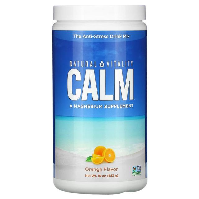 Natural Vitality, CALM, A Mistura de Bebidas Anti-Stress, Laranja, 16 oz (453 g) on Productcaster.