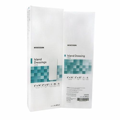 McKesson Zelfklevend verband 4 x 14 inch polypropyleen / rayon rechthoek wit steriel, telling van 1 (verpakking van 1) on Productcaster.