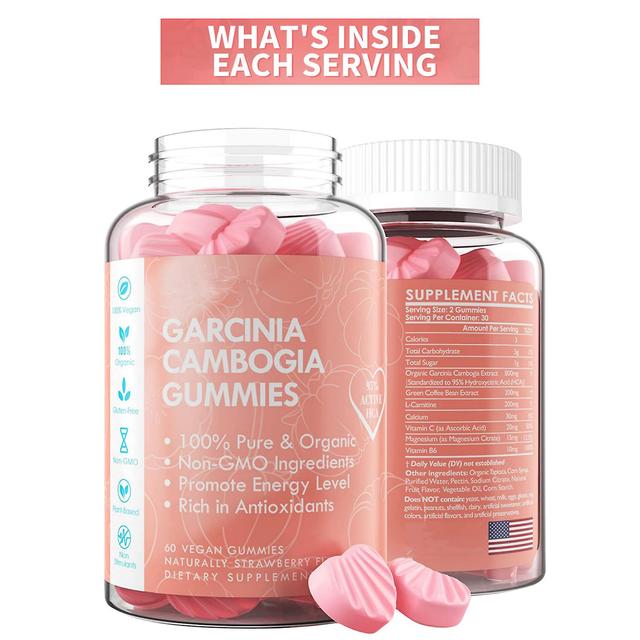 1-pack Sugar-free Garcinia Cambogia Gummies With L-carnitine, Raspberry Ketones, Chromium, Metabolism-boosting Green Coffee Bean, Energy Boost, Veg... on Productcaster.