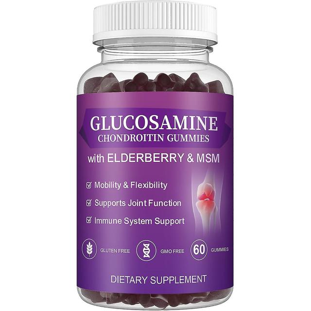 Glukozamina Chondroityna Gummies - 1500 mg Extra Strength Joint Support Gummies z Msm i czarnym bzem on Productcaster.