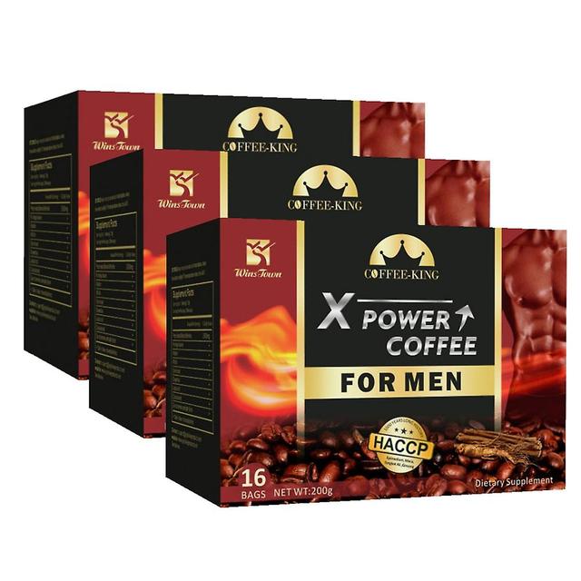 48st X Power Kaffe Lindra Stress Sexuell lust Ginseng Manlig Energi För Män Svart Kaffe on Productcaster.