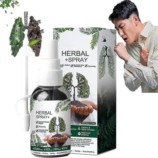 30ml Herbal Lung Cleanse Mist-Powerful Lung Support, Herbal Care Essence Spray 2024 New on Productcaster.