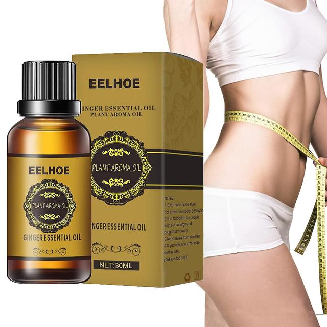 Huile de gingembre naturelle 100% pure pour amincir le ventre et le drainage lymphatique, huile de massage anti-cellulite - Herbal Wholesome 3pcs on Productcaster.