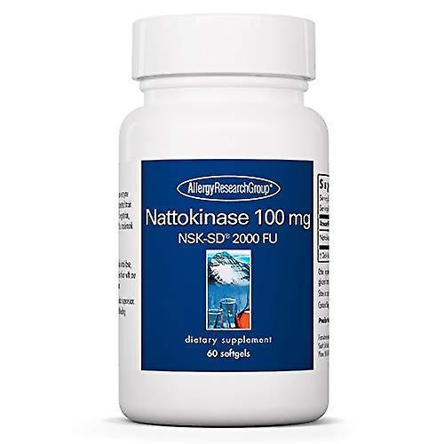 Allergy Research Group Groupe de recherche sur les allergies - nattokinase nsk-sd 100mg - santé cardiovasculaire/circulatoire - 60 gélules on Productcaster.