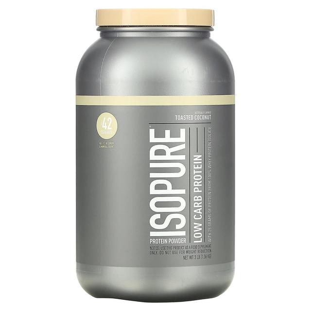 Isopure, Low Carb Protein Powder, Toasted Coconut, 3 lb (1.36 kg) on Productcaster.