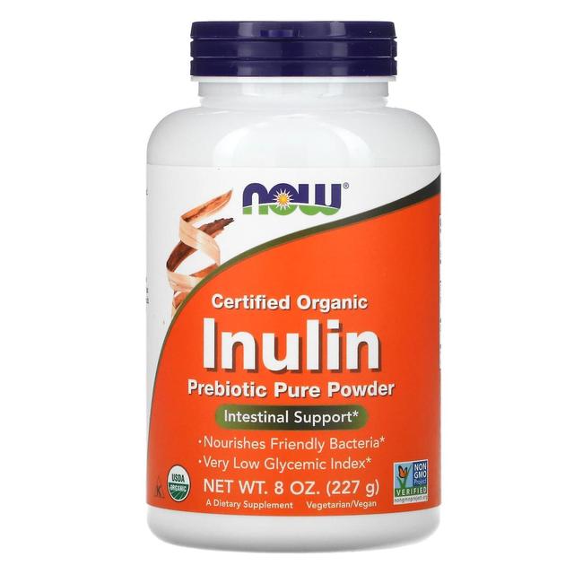 NOW Foods, Certified Organic Inulin, Prebiotic Pure Powder, 8 oz (227 g) on Productcaster.