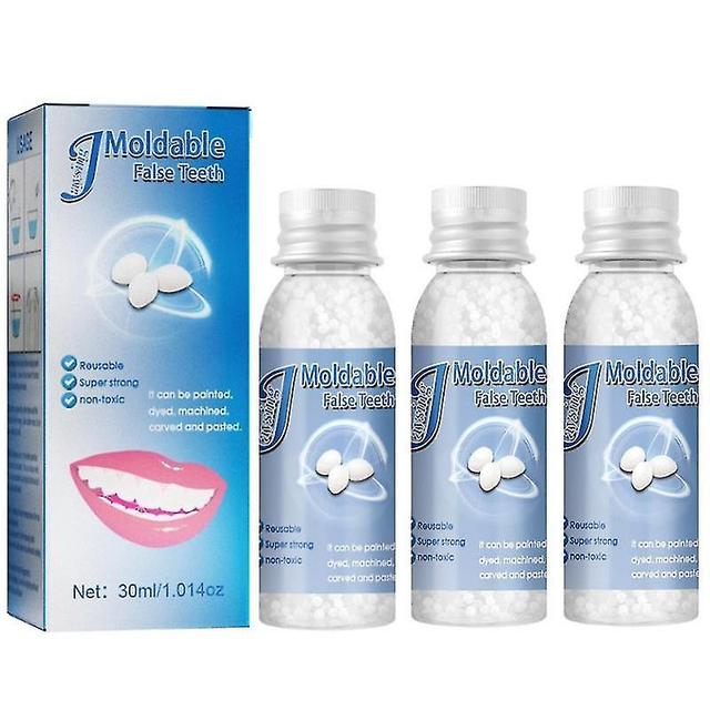 3x Tooth Repair Granules Temporary Moldable False Teeth Fitting Beads Reusable on Productcaster.