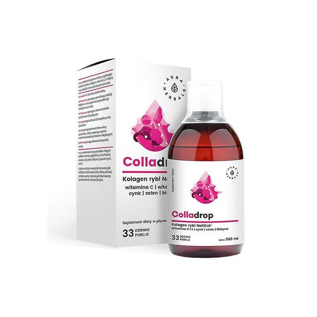 Aura Herbals Colladrop Naticol fish collagen with vitamin C 500 ml BI2654 on Productcaster.