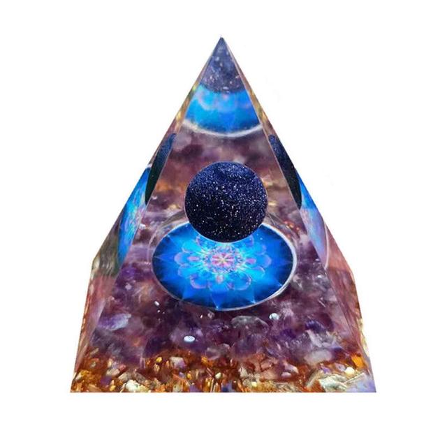 Pyramid - Healing Crystals for Success - Amplify Meditation with Orgonite Energy on Productcaster.