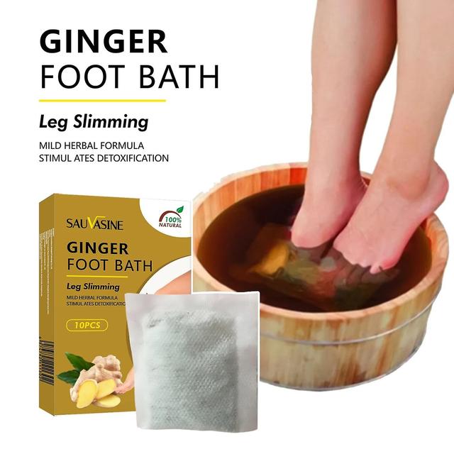 Ninesun Ginger Wormwood Foot Bath Bag Powder Foot Leg Slimming Feet Bath Drive Cold Feet Soaking Bathing Herbal Spa Detox Antiedema Pack on Productcaster.