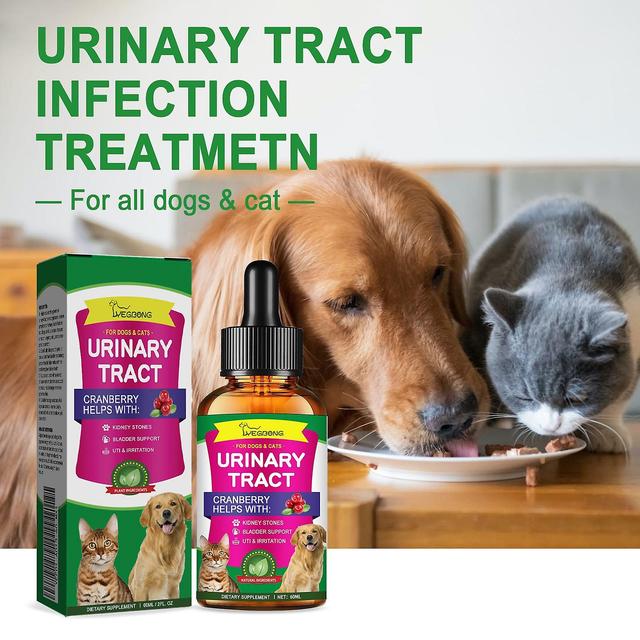 Pet Care UTI Drops for Alleviating Physical Discomforts, Pets Cat & Dog Urinary Tract Infection Treatment, General Pet Care Liquid 60ml 60ML-1PC on Productcaster.