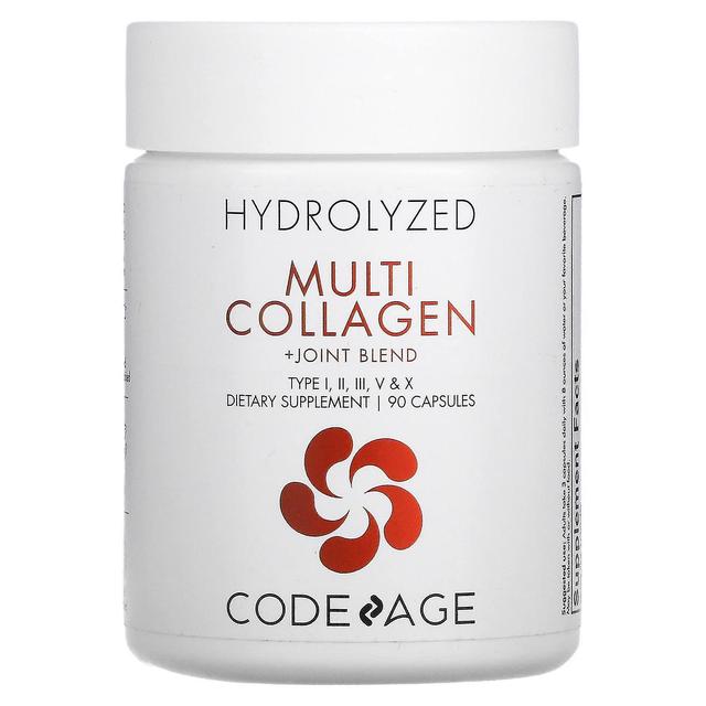 Codeage Kode, hydrolyseret multikollagenprotein + ledblanding, type I, II, III, V, X, 90 kapsler on Productcaster.