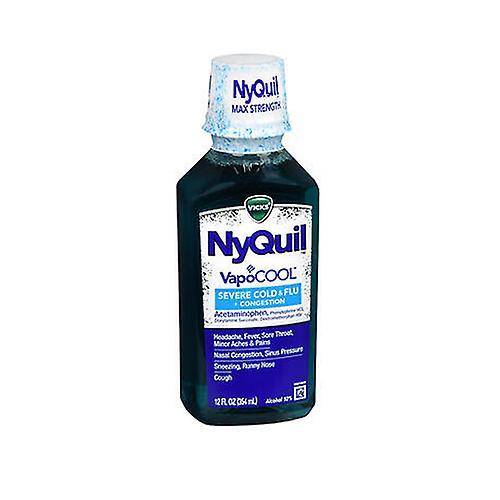 NyQuil Nyquil Severe+ Vapocool Cold & Flu Liquid, 12 uncji (opakowanie 1 szt.) on Productcaster.