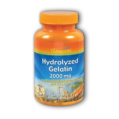 Thompson Hydrolizowana żelatyna, 2000 mg, 60 tabletek (opakowanie 3 szt.) on Productcaster.