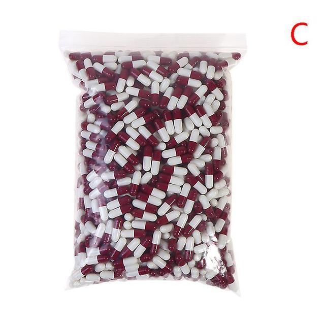 unbrand 1000pcs 0# Empty Vacant Gelatin Capsule Size Gel Medicine Pill Vitamin Capsule C on Productcaster.