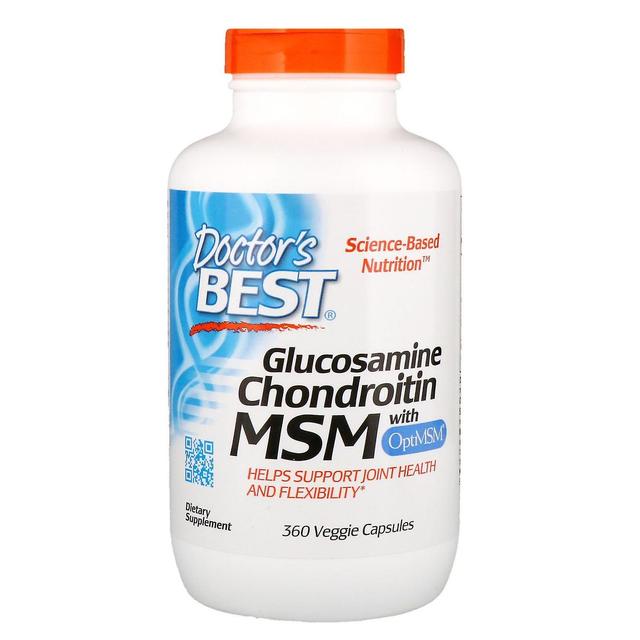 Doctor's Best, Glucosamine Chondroitin MSM con OptiMSM, 360 Veggie Capsule on Productcaster.