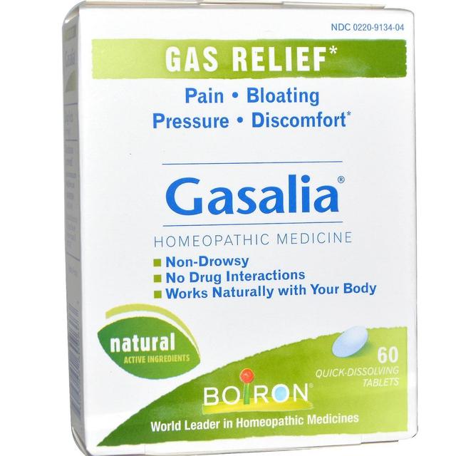 Boiron, Gasalia, Gas Relief, 60 szybko rozpuszczających się tabletek on Productcaster.