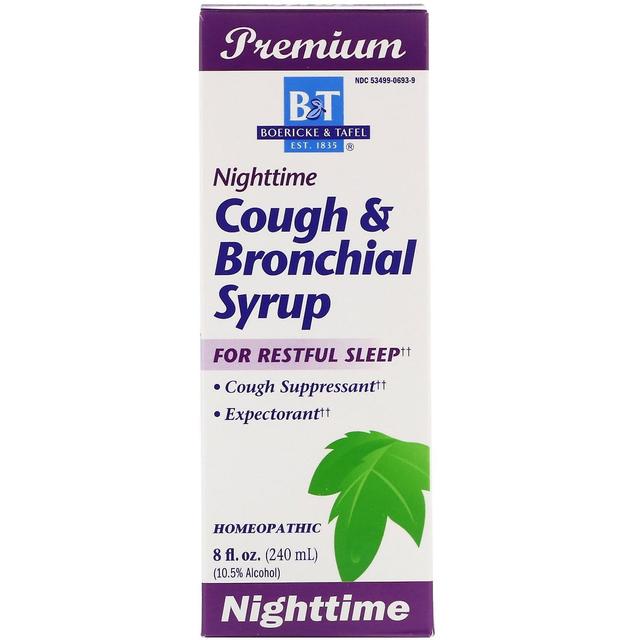 Boericke & Tafel, Cough & Bronchial Syrup, Nighttime , 8 fl oz (240 ml) on Productcaster.