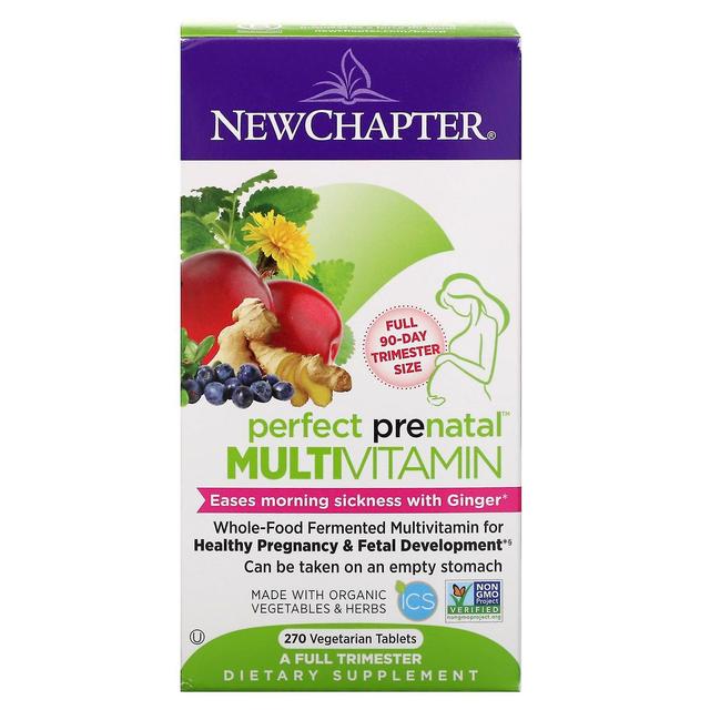 New Chapter, Perfect Prenatal Multivitamin, 270 Vegetarian Tablets on Productcaster.