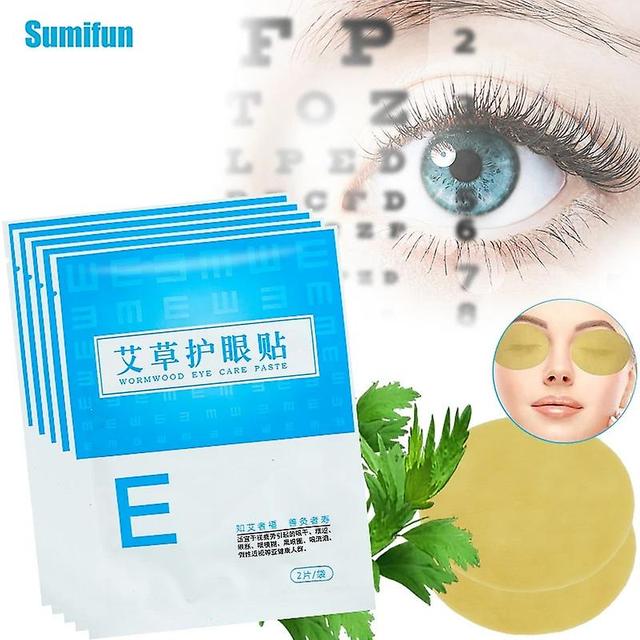 Qian 6/8/16/20pcs Eye Care Patch Improve Eyesight Promote Blood Circulation Relief Eye Fatigue Dry Pain Blurry Eye Vision Herb 16pcs in 8bags on Productcaster.