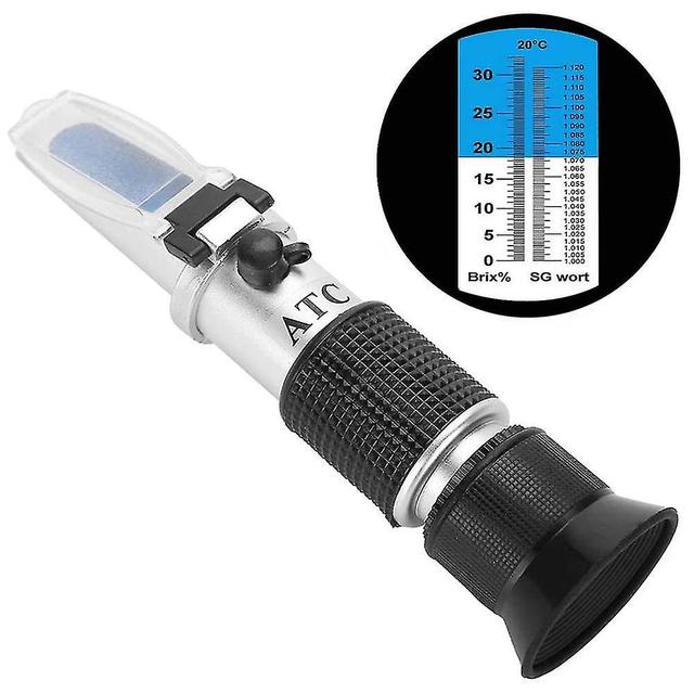 Wosawe Refractometer Brix Sugar 0-32% Sugar Content Measuring Device For Beer Wort Sg, Grape Mu on Productcaster.