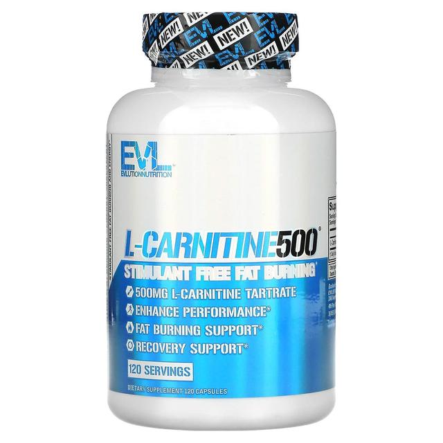 EVLution Nutrition, L-CARNITINE500, 120 Capsules on Productcaster.