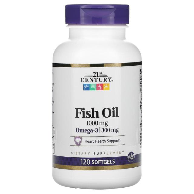 21st Century, Fish Oil, 1,000 mg, 120 Softgels on Productcaster.