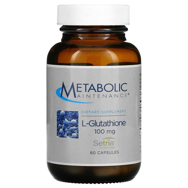 Metabolic Maintenance Metaboliskt underhåll, L-glutation, 100 mg, 60 kapslar on Productcaster.