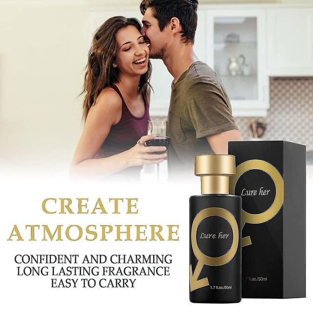 Goldener Köder Pheromon Parfüm, Pheromon Parfüm ziehen Männer an, locken ihr Parfüm, romantisches Pheromon Glitzer Parfüm Lure her on Productcaster.