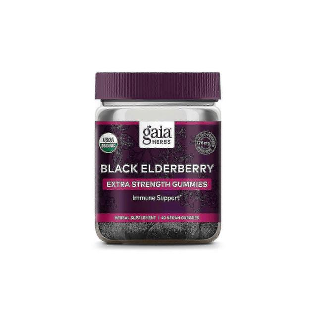 Gaia herbs extra strength immunity elderberry gummies, 40 ea on Productcaster.