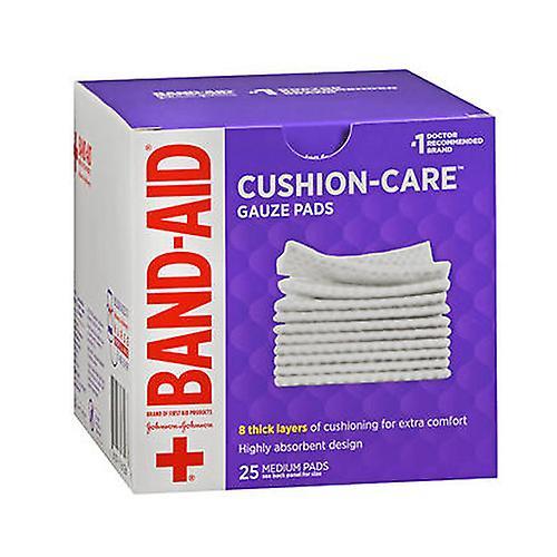 Band-Aid Gauze Pads Medium, 25 Each (Pack of 1) on Productcaster.